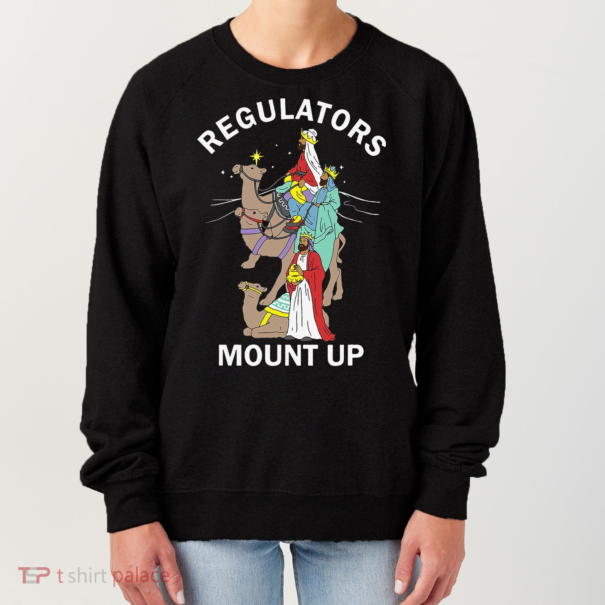 Christian Wise Regulators Mount Up Christmas Women's Sweatshirt