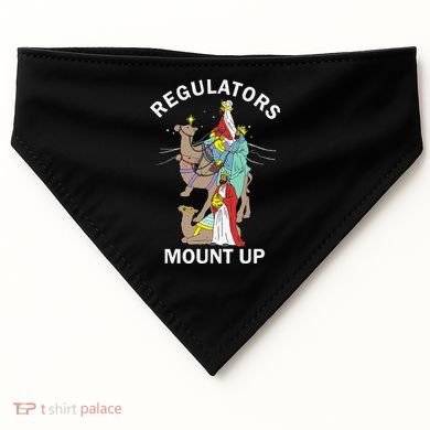 Christian Wise Regulators Mount Up Christmas USA-Made Doggie Bandana