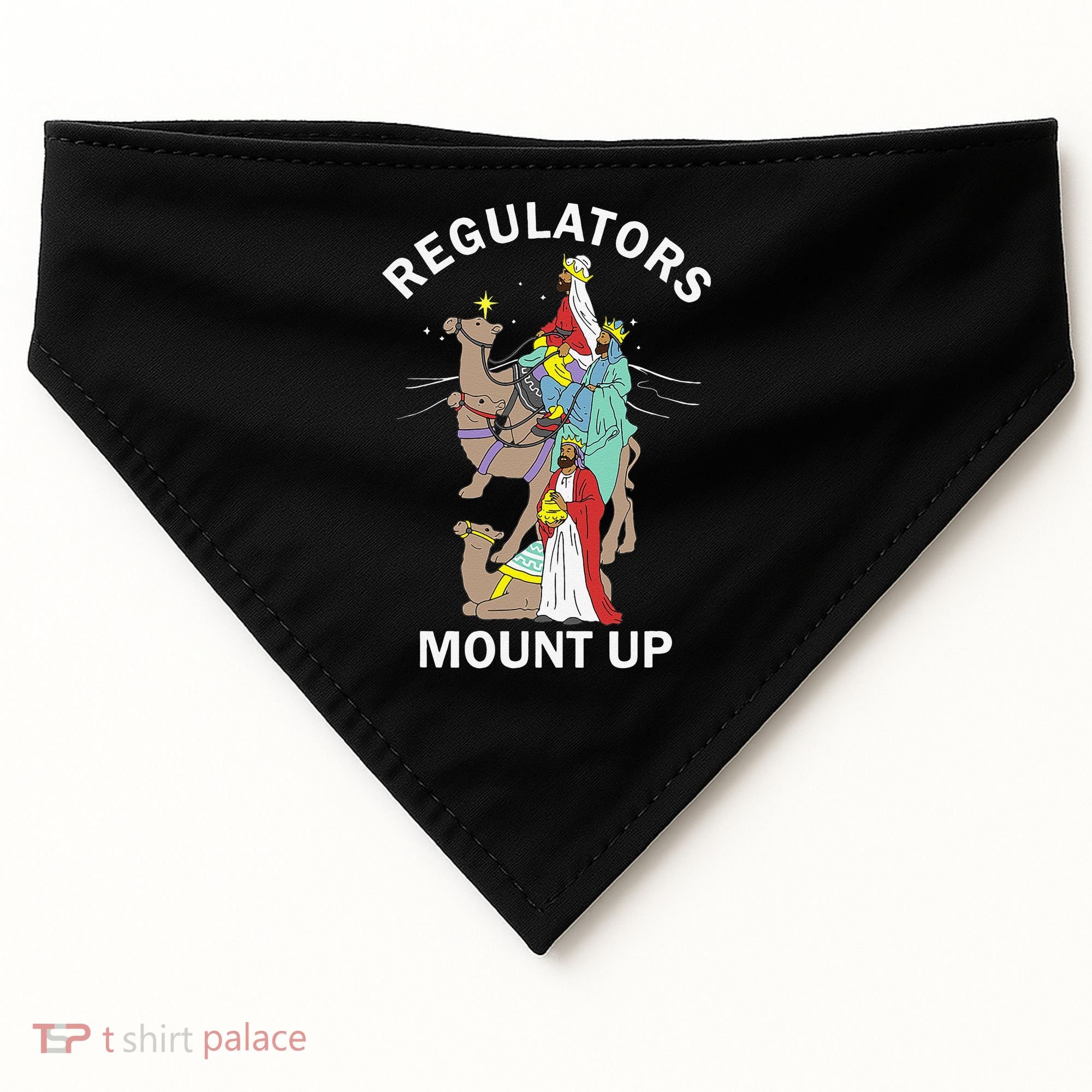 Christian Wise Regulators Mount Up Christmas USA-Made Doggie Bandana