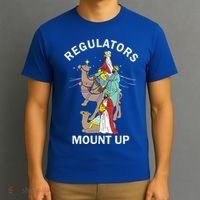 Christian Wise Regulators Mount Up Christmas T-Shirt thumb 3