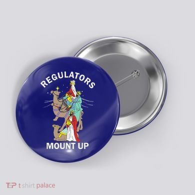 Christian Wise Regulators Mount Up Christmas Button