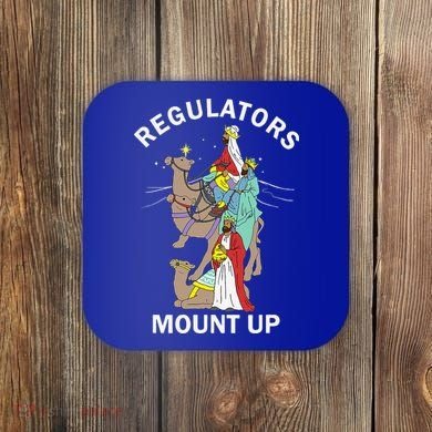 Christian Wise Regulators Mount Up Christmas Coaster