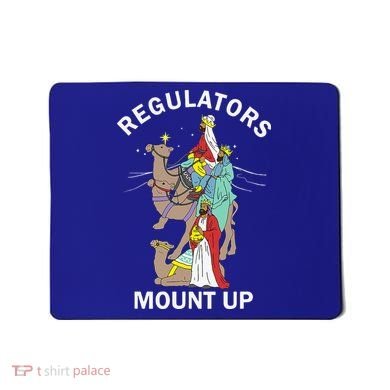 Christian Wise Regulators Mount Up Christmas Mousepad