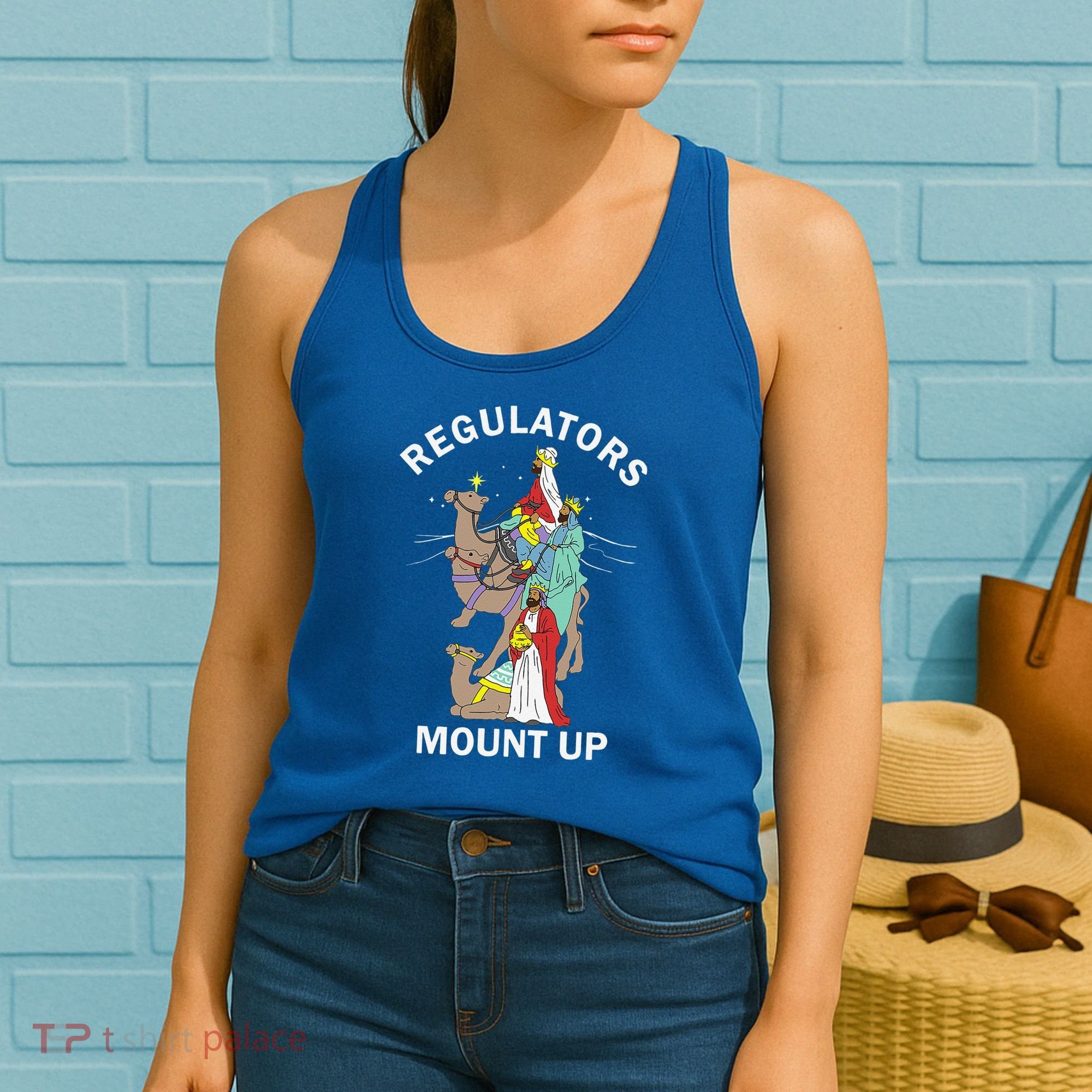 Christian Wise Regulators Mount Up Christmas Women's Tank Top