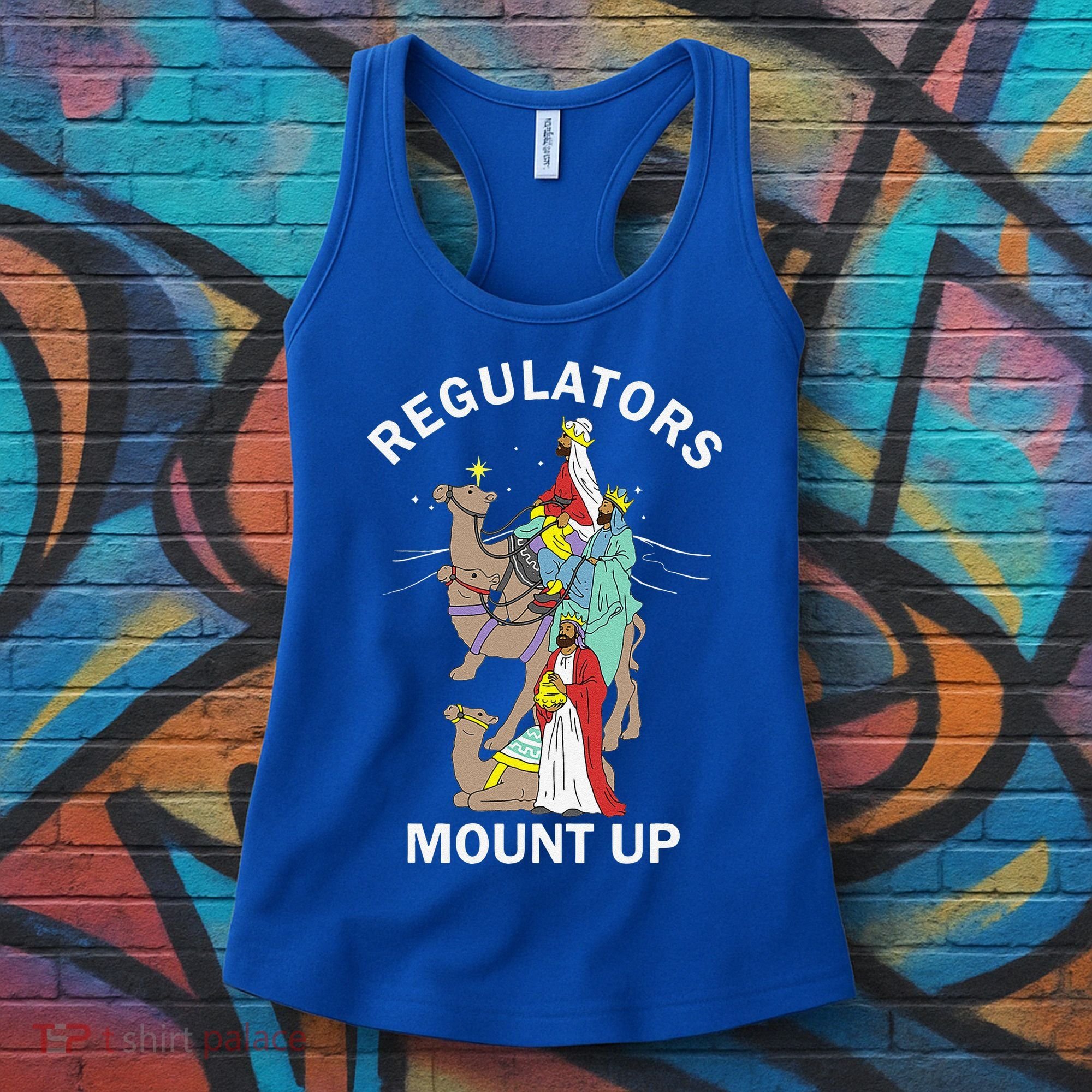 Christian Wise Regulators Mount Up Christmas Women's Tank Top