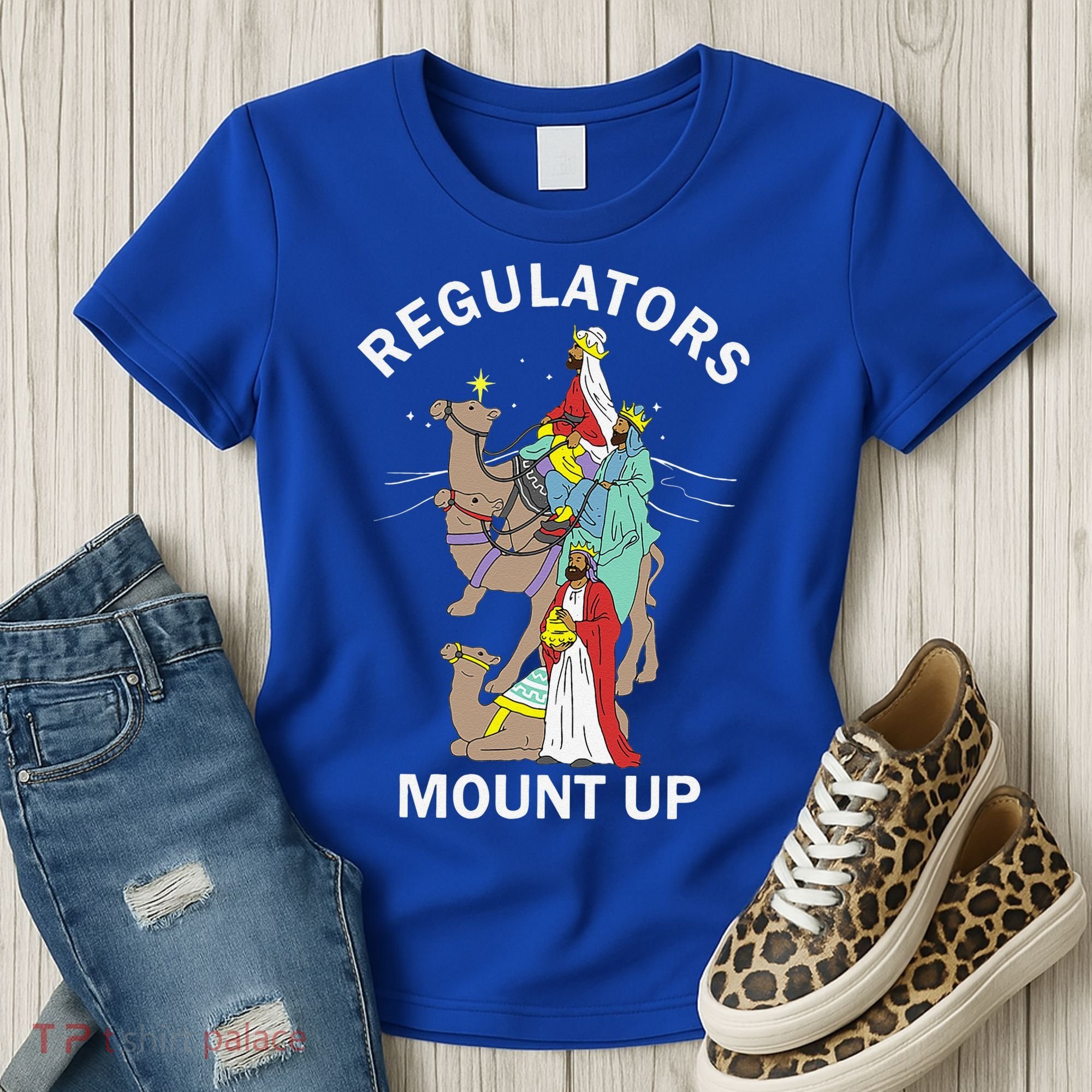 Christian Wise Regulators Mount Up Christmas Women's T-Shirt