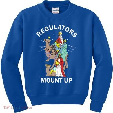 Christian Wise Regulators Mount Up Christmas Kids Sweatshirt