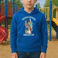 Christian Wise Regulators Mount Up Christmas Kids Hoodie thumb 2