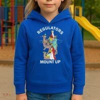 Christian Wise Regulators Mount Up Christmas Kids Hoodie thumb 3