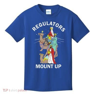 Christian Wise Regulators Mount Up Christmas Kids T-Shirt