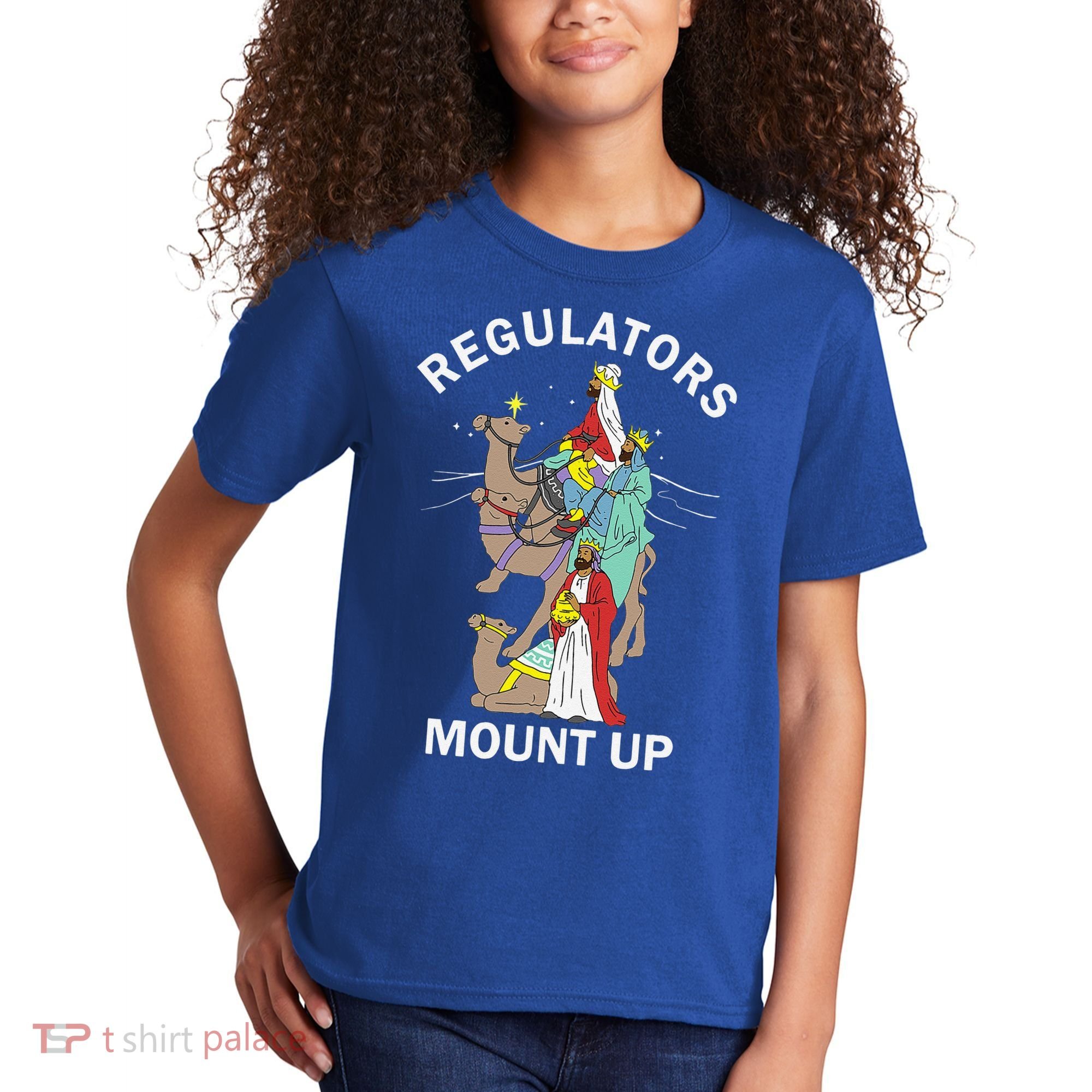 Christian Wise Regulators Mount Up Christmas Kids T-Shirt