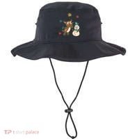 Cute Winter Reindeer Snowman Best Friends Bucket Hat thumb 0