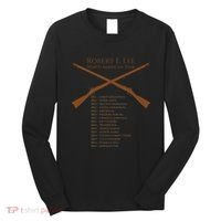 Civil War Robert E Lee North American Tour Long Sleeve Shirt thumb 0