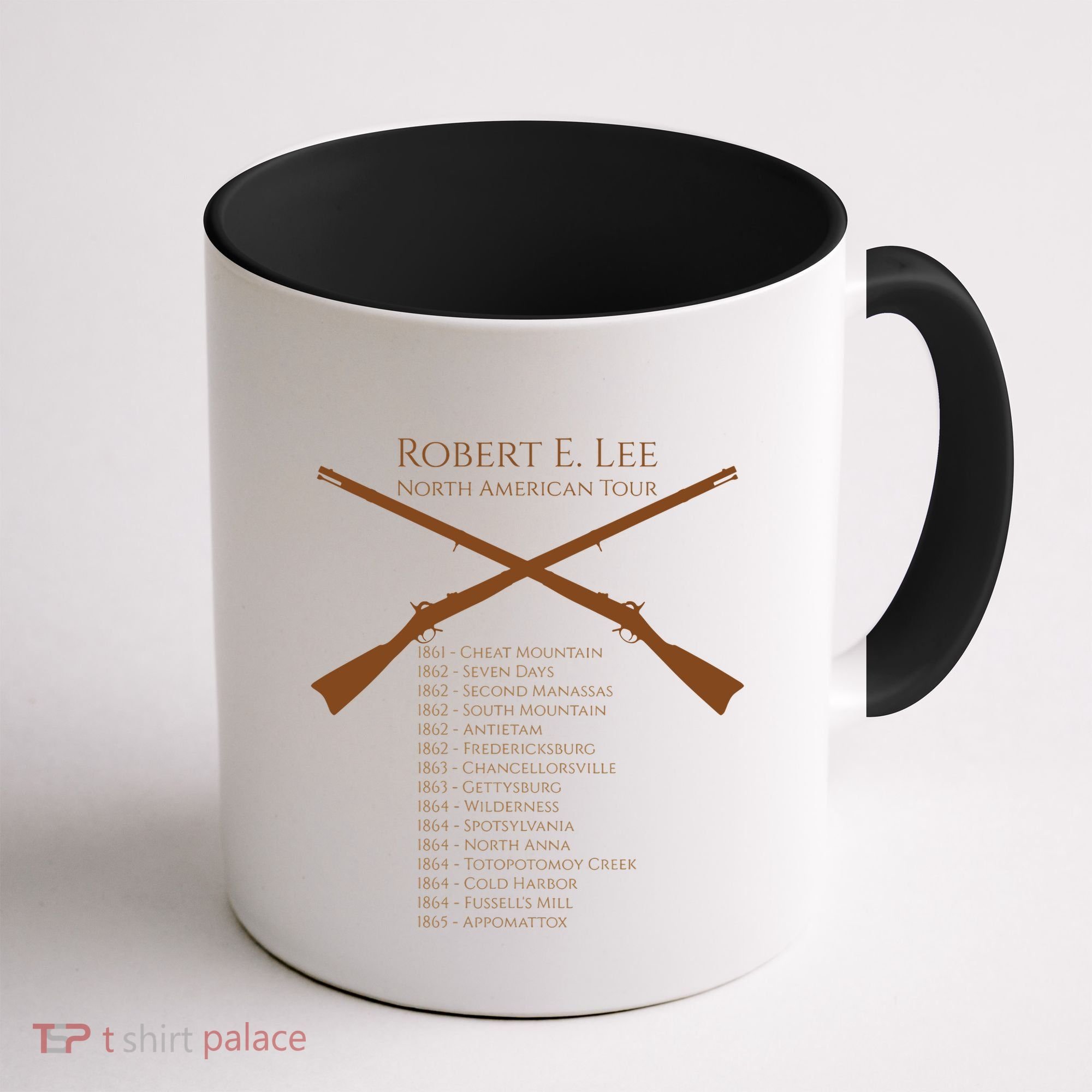 Civil War Robert E Lee North American Tour Coffee Mug