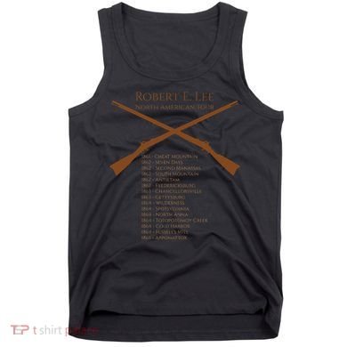 Civil War Robert E Lee North American Tour Tank Top