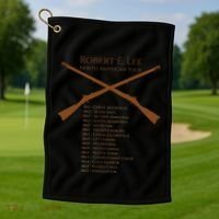 Civil War Robert E Lee North American Tour Golf Towel thumb 1