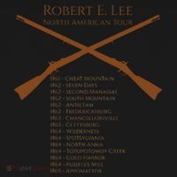 Civil War Robert E Lee North American Tour Toddler T-Shirt thumb 4
