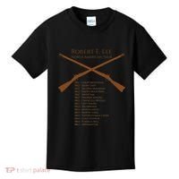 Civil War Robert E Lee North American Tour Kids T-Shirt thumb 0