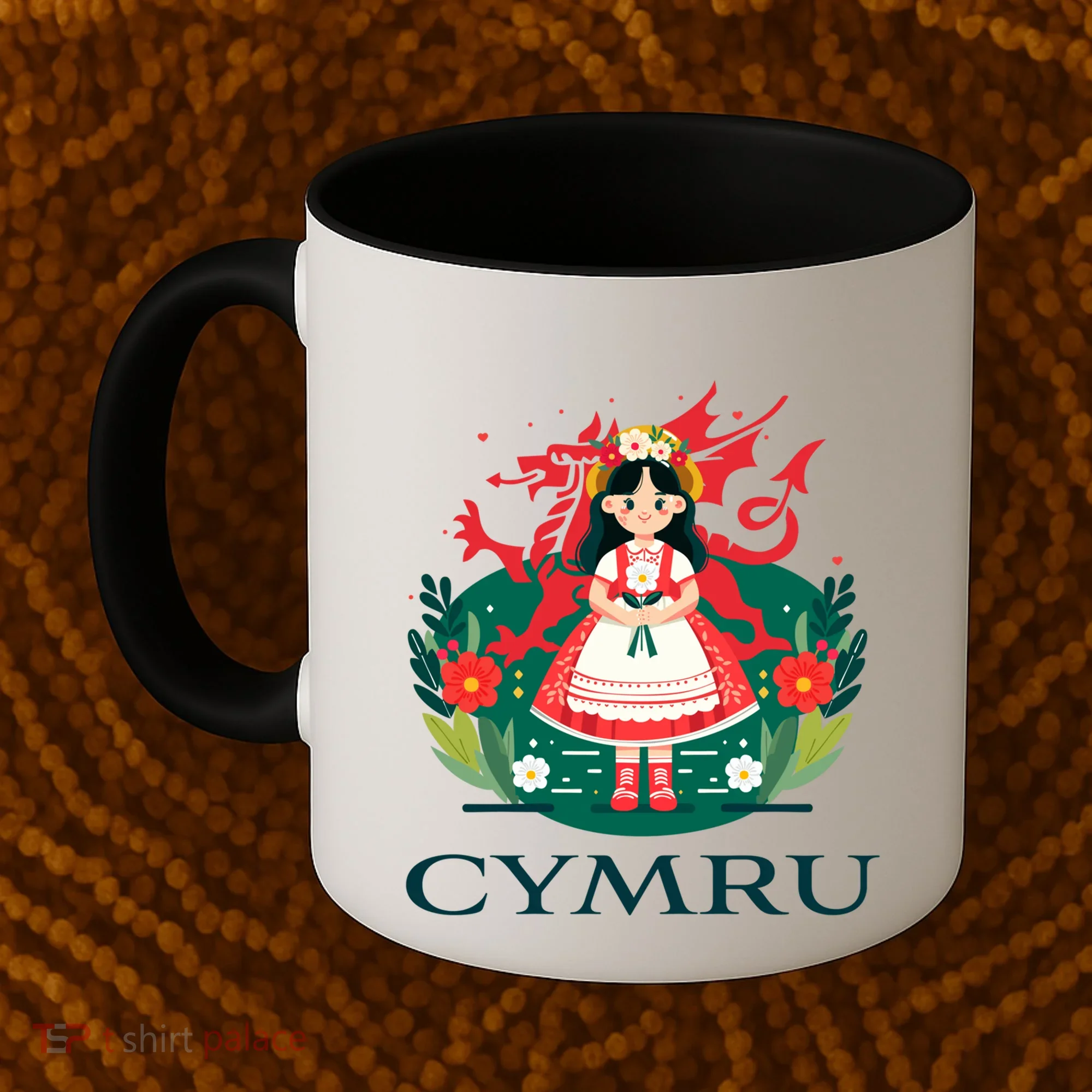 Cymru Wales Red Welsh Dragon Gift Coffee Mug