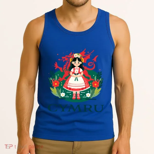 Cymru Wales Red Welsh Dragon Gift Tank Top