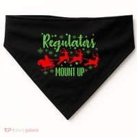 Christian Wise  Regulators Mount Up Christmas USA-Made Doggie Bandana thumb 0