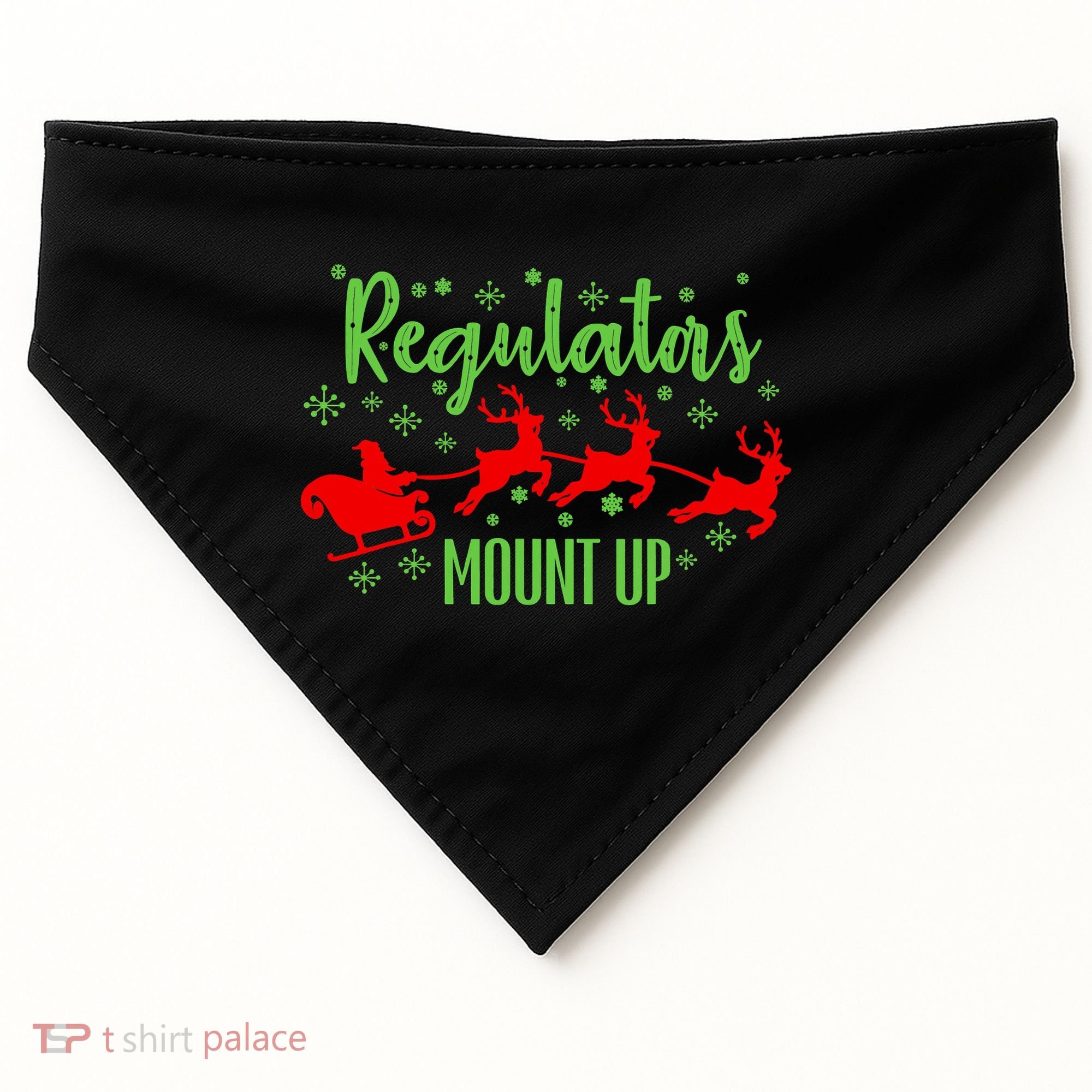 Christian Wise  Regulators Mount Up Christmas USA-Made Doggie Bandana