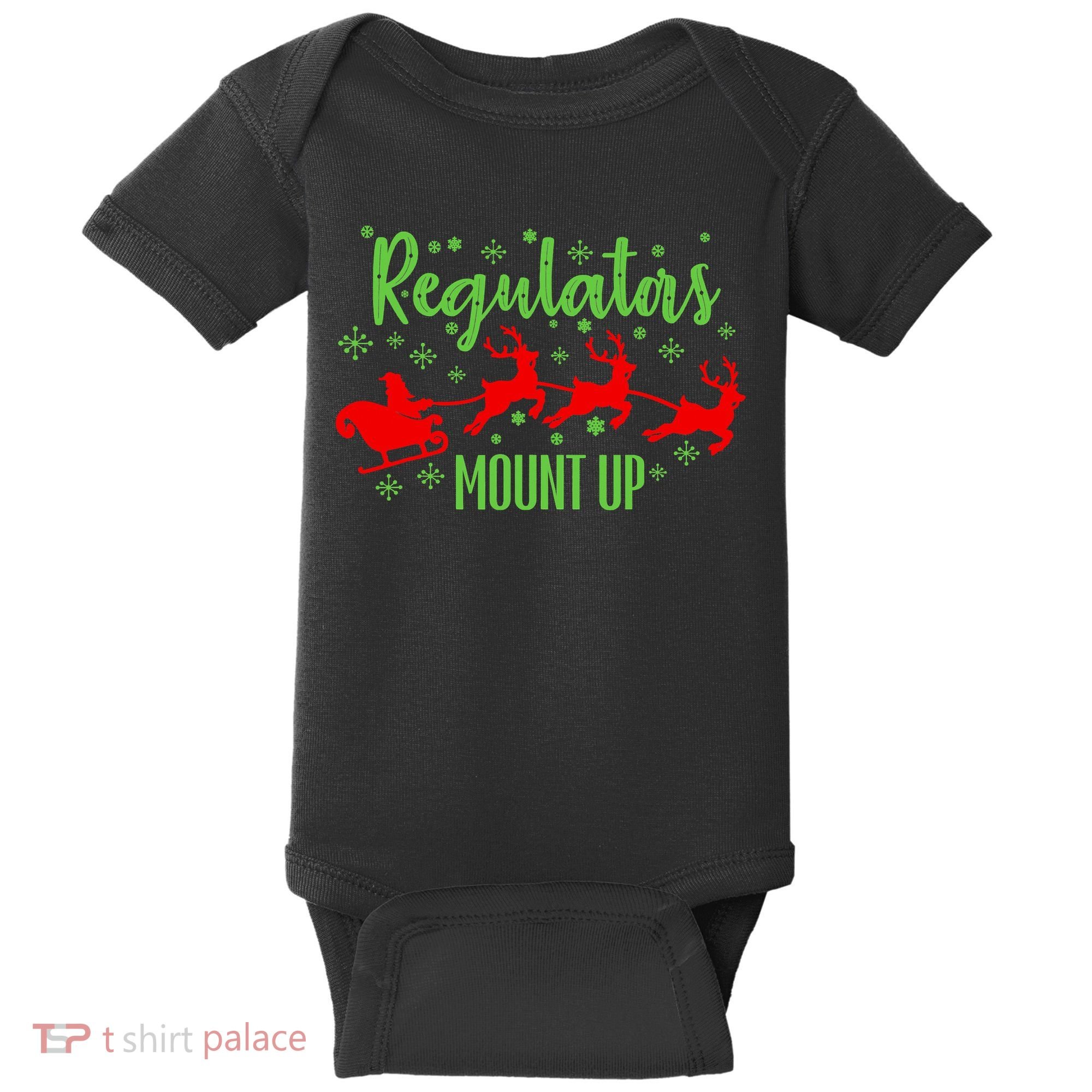 Christian Wise  Regulators Mount Up Christmas Baby Bodysuit