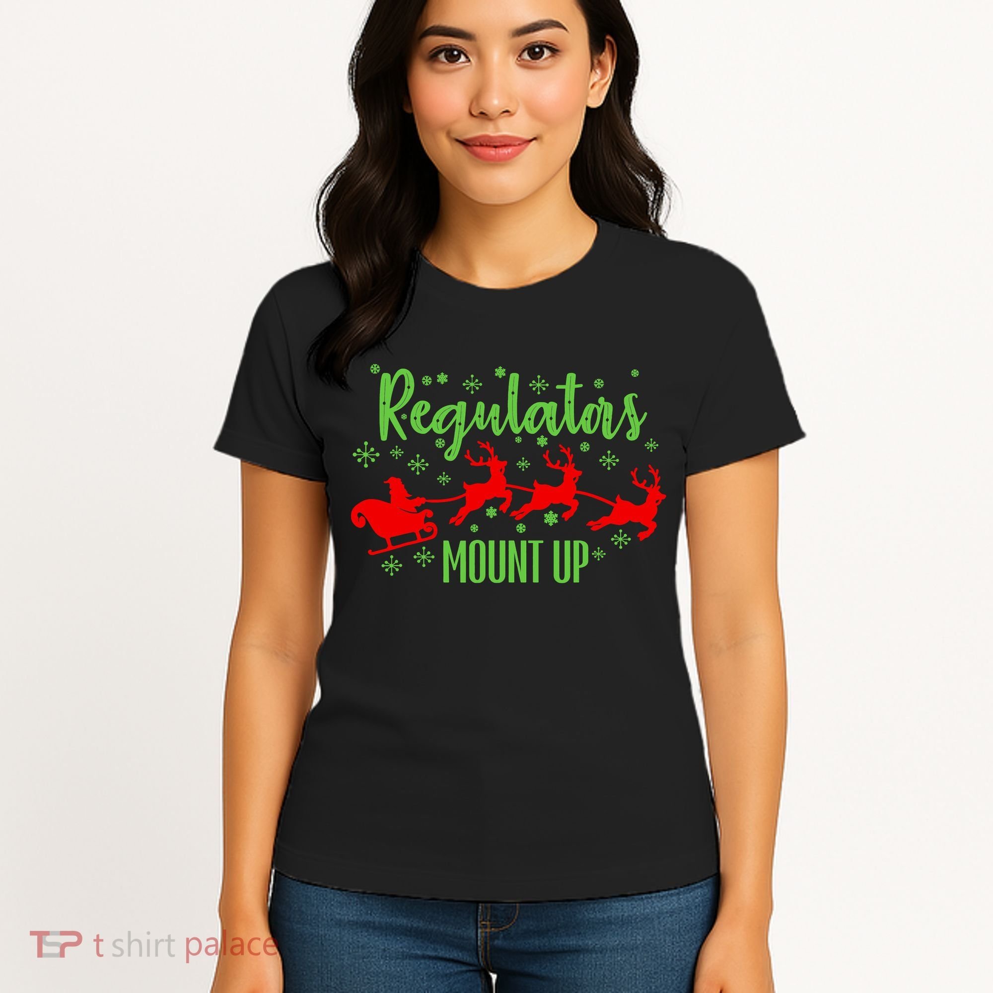 Christian Wise  Regulators Mount Up Christmas Women's T-Shirt