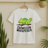 Chameleon Whisperer Reptile Lizards Funny Chameleon T-Shirt thumb 2