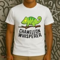 Chameleon Whisperer Reptile Lizards Funny Chameleon T-Shirt thumb 3
