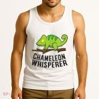 Chameleon Whisperer Reptile Lizards Funny Chameleon Tank Top thumb 3