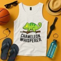 Chameleon Whisperer Reptile Lizards Funny Chameleon Tank Top thumb 4