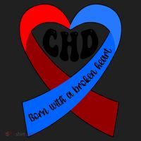 Chd Warrior Ribbon Congenital Heart Disease Awareness Gift Women's Sweatshirt thumb 2