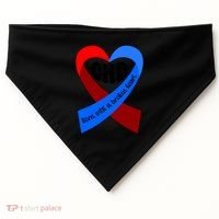 Chd Warrior Ribbon Congenital Heart Disease Awareness Gift USA-Made Doggie Bandana thumb 0