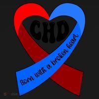 Chd Warrior Ribbon Congenital Heart Disease Awareness Gift USA-Made Doggie Bandana thumb 2