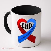 Chd Warrior Ribbon Congenital Heart Disease Awareness Gift Coffee Mug thumb 0