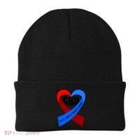 Chd Warrior Ribbon Congenital Heart Disease Awareness Gift Beanie thumb 0
