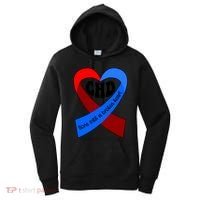 Chd Warrior Ribbon Congenital Heart Disease Awareness Gift Women's Hoodie thumb 0