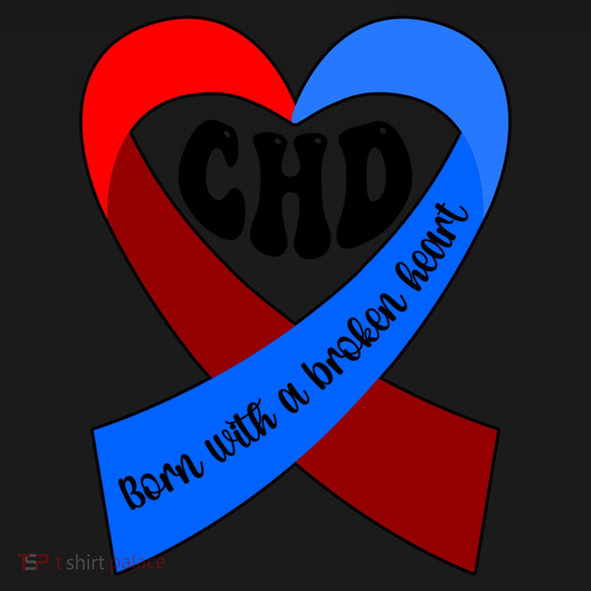 Chd Warrior Ribbon Congenital Heart Disease Awareness Gift Women's Hoodie