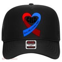 Chd Warrior Ribbon Congenital Heart Disease Awareness Gift Hat thumb 0