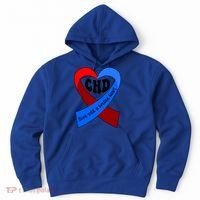 Chd Warrior Ribbon Congenital Heart Disease Awareness Gift Hoodie thumb 0