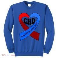 Chd Warrior Ribbon Congenital Heart Disease Awareness Gift Sweatshirt thumb 0