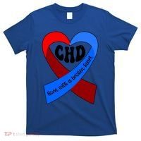 Chd Warrior Ribbon Congenital Heart Disease Awareness Gift T-Shirt thumb 0