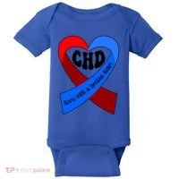 Chd Warrior Ribbon Congenital Heart Disease Awareness Gift Baby Bodysuit thumb 0