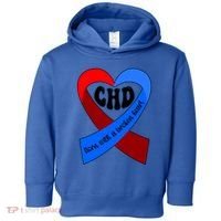 Chd Warrior Ribbon Congenital Heart Disease Awareness Gift Toddler Hoodie thumb 0