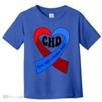 Chd Warrior Ribbon Congenital Heart Disease Awareness Gift Toddler T-Shirt thumb 0