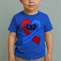 Chd Warrior Ribbon Congenital Heart Disease Awareness Gift Toddler T-Shirt thumb 2