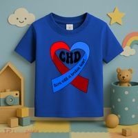 Chd Warrior Ribbon Congenital Heart Disease Awareness Gift Toddler T-Shirt thumb 3