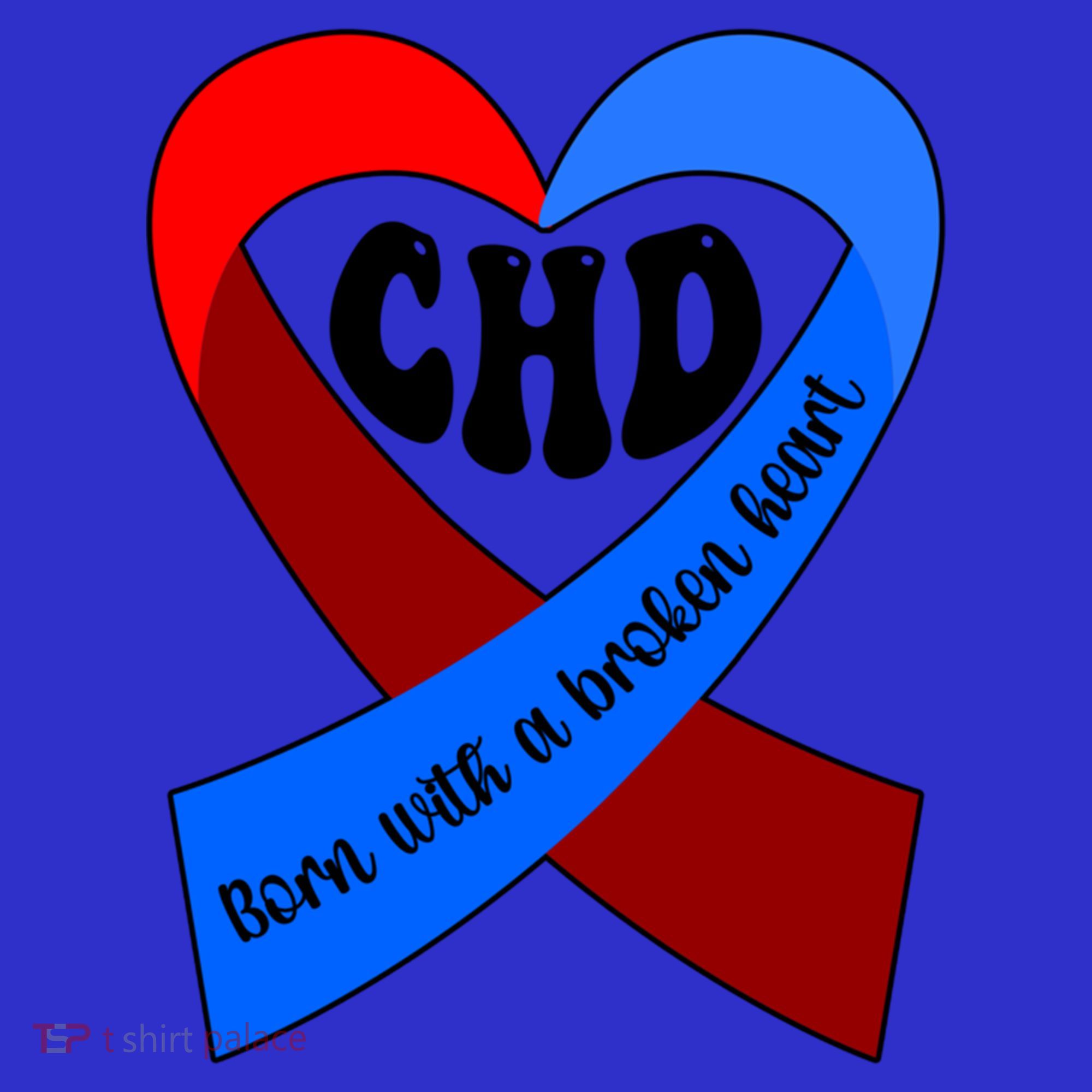 Chd Warrior Ribbon Congenital Heart Disease Awareness Gift Kids Sweatshirt