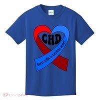 Chd Warrior Ribbon Congenital Heart Disease Awareness Gift Kids T-Shirt thumb 0